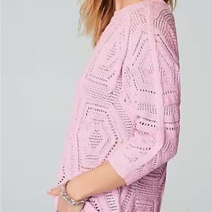 NWOT Pink/Lilac J.Jill Windsor Sweater Size Small